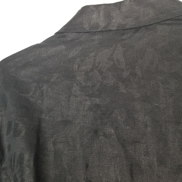 Jones NY Womens 100% Linen Blazer Jacket Size 6 Black Button Breathable Neutral - Picture 2 of 9